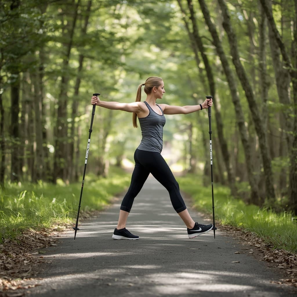 Una Instructora de Nordic Walking Comparte Cómo Usar Esta Técnica de Caminata para un Fitness Total